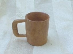 Hand Carved Wooden Mug