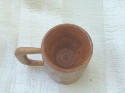 Hand Carved Wooden Mug
