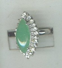 Vintage Marquis Jadeite Ring