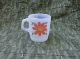 Vintage Fire King Flower Mug