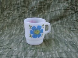Vintage Fire King Flower Mug