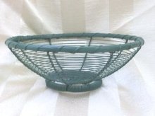 Vintage Round Metal Basket