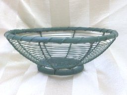 Vintage Round Metal Basket