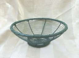 Vintage Round Metal Basket