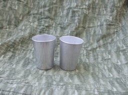 Vintage Aluminum Juice Tumblers