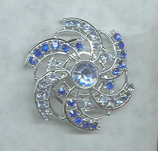 Vintage Rhodium Plated Pin