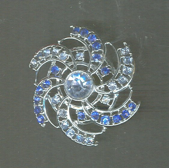 Vintage Rhodium Plated Pin
