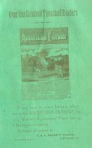 1884 American Farmer Newspaper Ad