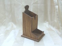 Vintage Wooden Match Holder