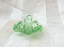 Vintage Green Glass Basket