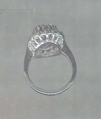 Large Oval Amethyst Costume Ring