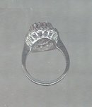 Large Oval Amethyst Costume Ring