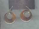 Vintage Imitation Tortoise Shell Hoop Earrings