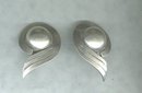 Vintage Sterling Stylized Wing Earrings