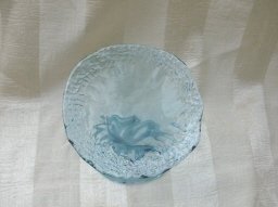 Vintage Blue Glass Jack in the Pulpit Vase