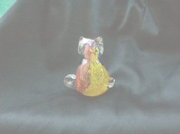Cat Art Glass Paperweight