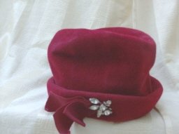 Vintage Red Ladies Hat