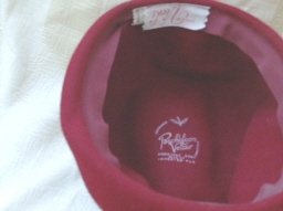 Vintage Red Ladies Hat