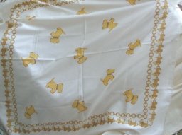 Vintage Ladies Schnauzer Italian Scarf