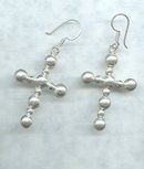 Sterling Silver Cross Earrings