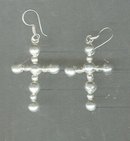 Sterling Silver Cross Earrings