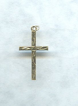 14 KT Gold Fill Cross Pendant w/Chain