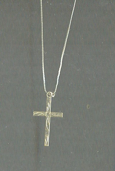 14 KT Gold Fill Cross Pendant w/Chain