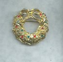 Christmas Wreath Pin