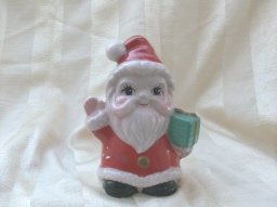Vintage Porcelain Santa Bank