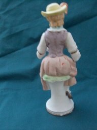 Vintage Porcelain Lady Figurine w/Poodle