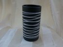 50's Modern Black Pottery Vase
