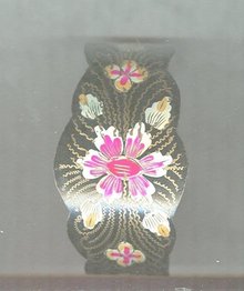 Vintage Wide Enamel Cuff Bracelet