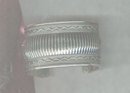 Vintage Wide Silvertone Cuff Bracelet