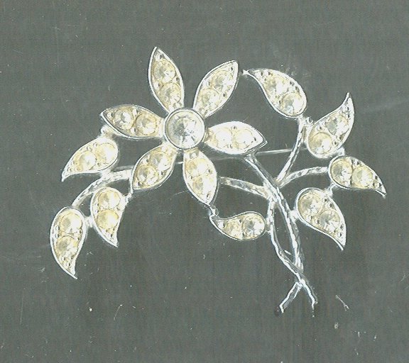 Vintage Emmons Rhodium Plated Pin