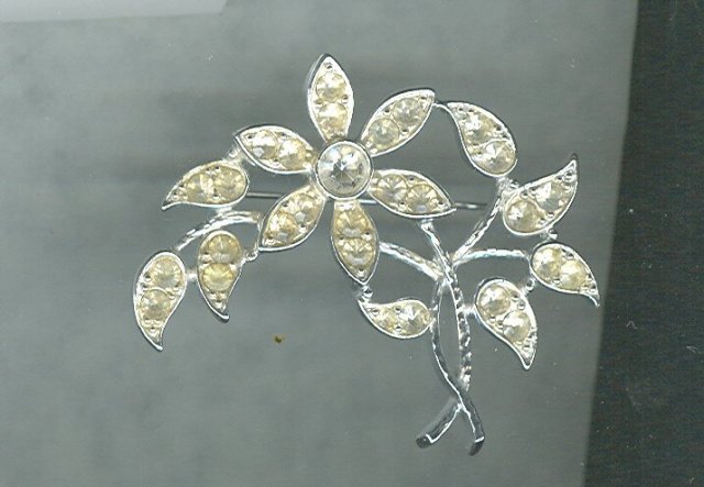 Vintage Emmons Rhodium Plated Pin