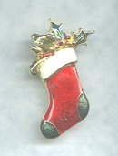 Christmas Stocking Pin by SFJ