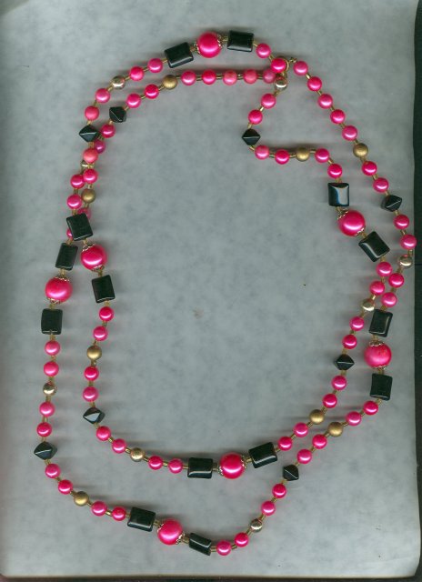 Vintage Flapper Length Bead Necklace