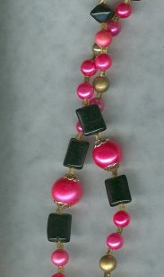 Vintage Flapper Length Bead Necklace