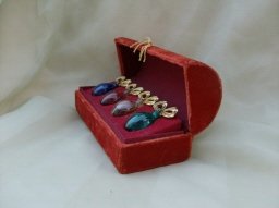 Vintage White Diamonds Miniature Perfume Boxed Set of 4 in Velvet Box