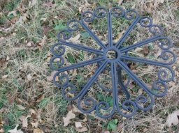Wrought Iron & Glass Table