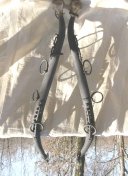 Antique Steel & Brass Hames