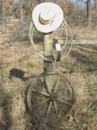 Vintage Leather Belt, Nickle Silver Buckle, Hat & Rope