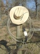 Vintage Leather Belt, Nickle Silver Buckle, Hat & Rope