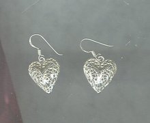 Sterling Silver Heart Earrings