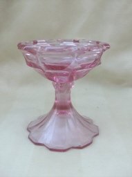 Vintage Pink Fenton Candleholder