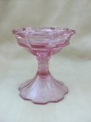 Vintage Pink Fenton Candleholder