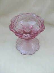 Vintage Pink Fenton Candleholder