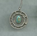 Handmade Silver & Turquoise Pendant
