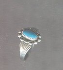 Small Sterling Silver & Turquoise Ring