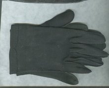 Vintage Black Leather Gloves